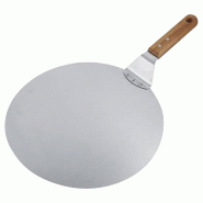 WellHome - Plateau Ă pizza avec manche en bois Ă30,5cm - argentĂ© multi-matĂ©riau WH14654 WellHome - Plateau Ă pizza avec manche en bois Ă30,5cm - argentĂ© multi-matĂ©riau WH14654