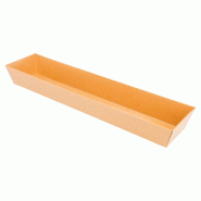 Barquette rectangulaire Kraft 30x6,5x3,5cm - par 1000
