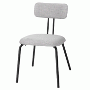 Chaises Bolero Fairfield noires et grises (lot de 2) - FU500