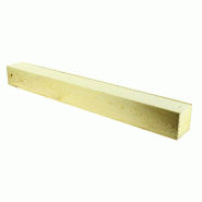 Coffret bois naturel 3 compartiments, couvercle bois 100x10,5x10,5cm - par 6 Coffret bois naturel 3 compartiments, couvercle bois 100x10,5x10,5cm - par 6