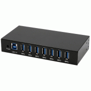 EXSYS EX-11237HMS-2 Hub 7 ports métallique , USB 3.2 Gen 1, kit rail DIN EXSYS EX-11237HMS-2 Hub 7 ports métallique , USB 3.2 Gen 1, kit rail DIN
