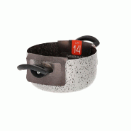 Mamù JANE2CAS2MXXXX14 Plat à four antiadhésif en aluminium avec deux poignées, 14 cm - gris aluminium JANE2CAS2MXXXX14