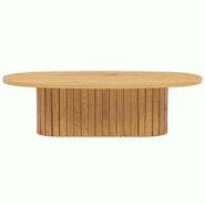 Oviala Business Table basse ovale en mélaminé bois - Oviala - marron Bois massif 112089 Oviala Business Table basse ovale en mélaminé bois - Oviala - marron Bois massif 112089