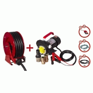 Pack enrouleur Diesel 15 m Ø 3/4 20 bars Acier peint avec pompe 24 V pistolet et tuyaux MW Tools SHD3415 SET3 24 Pack enrouleur Diesel 15 m Ø 3/4 20 bars Acier peint avec pompe 24 V pistolet et tuyaux MW Tools SHD3415 SET3 24