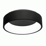 ROSSINI ILLUMINAZIONE Chopin - Plafonnier Led Rond 36W, 3000K, Lumière Chaude, Structure En Métal Noir, Diffuseur En Méthacrylate, Ip20 - Groupe Ro