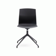 Lot de 2 sièges de réunion Kabi Swivel avec piètement pyramidal et coque en polypropylène Lot de 2 sièges de réunion Kabi Swivel avec piètement pyramidal et coque en polypropylène