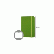 SMARTD Cahier lisse 14x9cm Semi Cuir Vert 116 Feuilles - 5608011028157