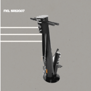 Station de réparation vélo standard au sol avec système de gonflage au pied - Essentiel - SRI2G07