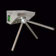 Tourniquet d'accès piéton professionnel - contrôle sécurisé des flux - acier/inox - version tripode ou pleine hauteur_0