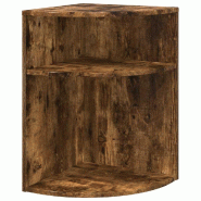 VidaXL Table d'appoint Chêne fumé 39,7 x 39,7 x 60 cm Modèle Apex Classique - 891135