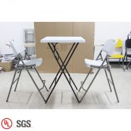Zl-d54 - chaise pliante - zhejiang huzoli metal products co., ltd - chaise de bar haute avec plastique pe