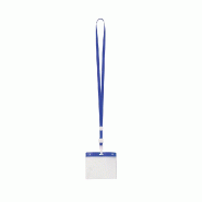 50x Corde / Lanière et Porte-noms / Badge Basic Bleu - 8412536821172