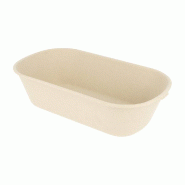 Barquette bagasse naturel 1000cc 22x12,9x6,85cm - par 500