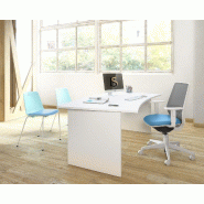 Bureau courbe Tono - Mobel Linea - Acacia foncé_0