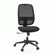Chaise de bureau / chaise pivotante Minoro B assise tissu / dossier tissu maille noir / noir hjh OFFICE - noir polyester 657708