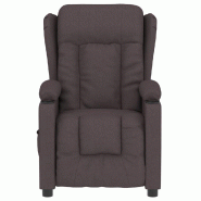 Fauteuil inclinable électrique Marron foncé Tissu Modèle Marvella - 8720286939406