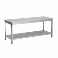 Gastronoble Gastro M Table de travail 1400x600x850mm avec fond en inox - 5050984692550