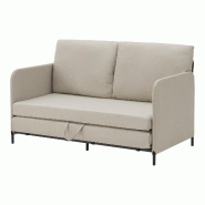 Helloshop26 - Canapé fauteuil 2 places convertible 78 x 125 x 67 cm beige 03_0009126 - vert acier 3000224522095