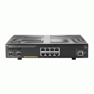 Hewlett Packard Enterprise Aruba 2930F 8G PoE+ 2SFP+ Commutateur de réseau géré L3 Gigabit Ethernet (10/100/1000) Connexion Ethernet, supportant l'alimentation via ce port (PoE) 1U Gris