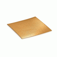 Plaque carton fond or 6 x 6 cm - par 10