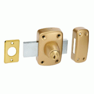 Verrou double entrée C5-10022401 acier embouti or 62 x 96 mm HERACLES - doré Acier inoxydable 18/0 587027
