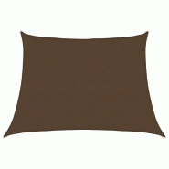 VidaXL Voile d'ombrage 160 g/m² Marron 4/5x3 m PEHD Modèle Outdoor Eta Prime - marron 311820