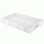 Bac à pâtons biosourcé 600x400x90mm 15L blanc Gilac