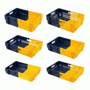 Bac euronorm emboitable gerbable bicolore_0