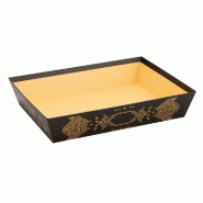 Corbeille carton kraft Gatsby 36x27x7cm