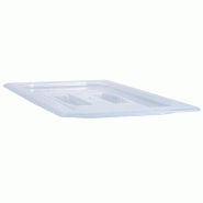 Couvercle à poignée GN 1/2 - 26.5 x 32.5 cm - Translucide - Lot de 6 - Cambro - 0615402502184