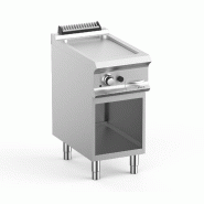 Plaque a snack professionnel gaz sur soubassment libre, 1 plaque li... - PFTBG74ALC