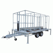 Remorque échafaudage - Transport et mise en place rapide - Solution mobile et sécurisée pour chantiers