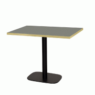 RestooTab - Table Round 110x70cm verde comodoro fenix chants couleur laiton - vert Bois manufacturé TB-ROURC-11070M-VER.CO-LAI