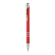 Stylo à bille en aluminium - encre bleue - couleur rouge - 14g Stylo à bille en aluminium - encre bleue - couleur rouge - 14g