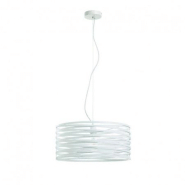 Suspension métal sira - ampoule e27 - coloris blanc