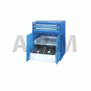 Système de fermeture pour armoires, pour machines avec 2 portes battantes