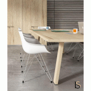 Table de réunion bois Take-Off - Bralco - Non, Chêne vieilli, Chêne vieilli, 260 x 164 cm_0