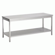 Table de travail en inox 2000 x 600 mm  inoxchr - 3667470000090