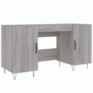 VidaXL Bureau sonoma gris 140x50x75 cm bois d'ingénierie Modèle Orion Core Plus - 829546