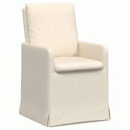 VidaXL Chaises de salle à manger 2 pcs Beige 57 x 67 x 98 cm Lin Modèle Zenithal Chic - 42017913