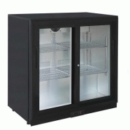 Arrière bar noir ventilé 2 portes coulissantes - LG198S