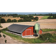 Bâtiment d'élevage demi-lune ou Tunnel en acier galvanisé, à ventilation optimisée Bâtiment d'élevage demi-lune ou Tunnel en acier galvanisé, à ventilation optimisée