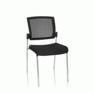 Chaise de conférence / Siège visiteur K9 V Noir hjh OFFICE - noir polyester 820021