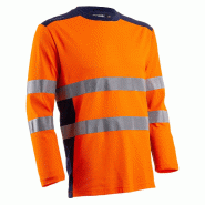 COVERGUARD T-shirt de travail manches longues haute visibilité RIKKA - Orange Fluo 2XL - 56/58 - XXL orange textile 5450564055254