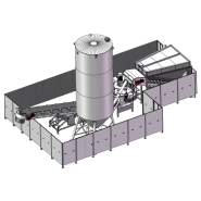 Distributeur automatique de béton prêt à l'emploi - capacité 100 litres à plusieurs m³ - Modèle I