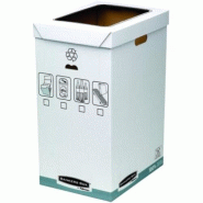 Fellowes Lot de 5 Poubelle à tri sélectif Bankers Box System, 70 litres, en carton recyclé - 0043859561025