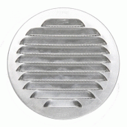 Grille d'aération aluminium naturel diam.12.5 cm