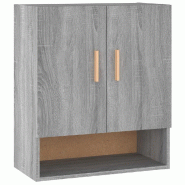 Helloshop26 - Armoire murale rangement espace optimisé 60 x 31 x 70 cm style scandinave en bois d'ingénierie gris 02_0048336 - gris Bois massif 3000