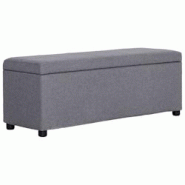 Helloshop26 - Banc banquette avec compartiment de rangement 116 cm gris clair polyester 02_0010878 - 3000598147764 Helloshop26 - Banc banquette avec compartiment de rangement 116 cm gris clair polyester 02_0010878 - 3000598147764