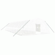 Helloshop26 - Serre tente abri plante fleur légumes avec cadre en acier 84 m² 14 x 6 x 2,85 m blanc 02_0044637 - 3000220240245 Helloshop26 - Serre tente abri plante fleur légumes avec cadre en acier 84 m² 14 x 6 x 2,85 m blanc 02_0044637 - 3000220240245